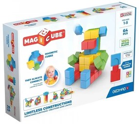 Магнитен конструктор, Geomag, Magicube, Creative, 64 части