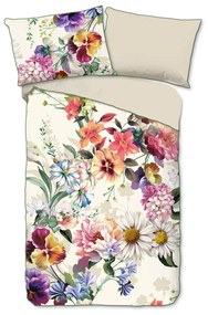 Единично спално бельо от органичен памук Цветна градина, 140 x 220 cm Organic - Descanso