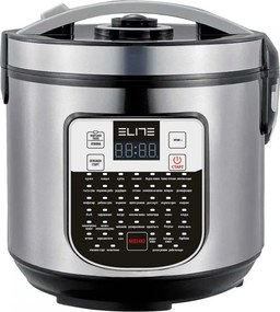 Мултикукър Elite EMC-51286, 900W, 5 л, 46 програми, Таймер, LED дисплей, Инокс