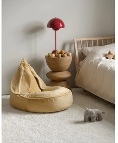 Жълт кадифен детски пуф Bunny – Wigiwama