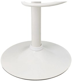 Бели бар столове в комплект от 2 бр. с регулируема височина от имитация на кожа (височина на седалката 56,5 cm) – Casa Selección