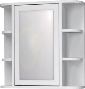 Огледало за баня Diro от меламин в бял цвят 65x17.5x60см.