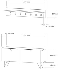 Стойка за зала Rupa - Дъб