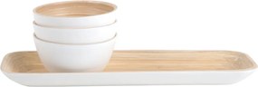 Бял бамбуков комплект за сервиране Puro – PT LIVING