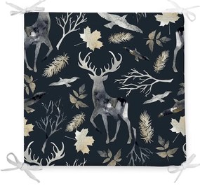 Коледна възглавница с памучна смес Wild Forest, 42 x 42 cm - Minimalist Cushion Covers