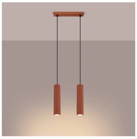 Висящо осветително тяло в тухлен цвят Gleam – Sollux