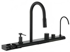 Смесител за кухня, Inter Ceramic, 7567131MB, с устроийство за измиване на чаши