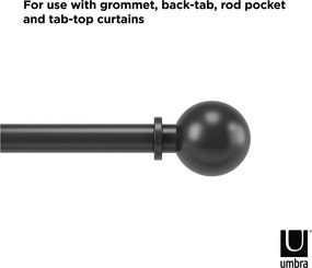 Стоманен разтегателен корниз 183 - 366 см Bolas - Umbra