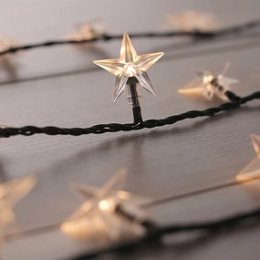 Тъмнозелена LED светлинна верига Star, 100 лампички, дължина 12,5 м - DecoKing