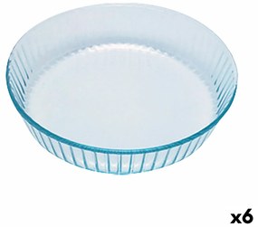 Форма за Печене Pyrex Classic Кръгъл Прозрачен 27 x 27 x 6 cm (6 броя)