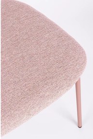 Розов тапициран трапезен стол Inka – Yes Everyday