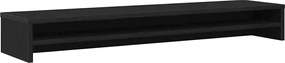 862419 vidaXL Стойка за монитор, черен дъб, 100x24x13 см, инженерно дърво