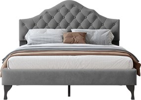 Тапицирано легло Desora-Сиво