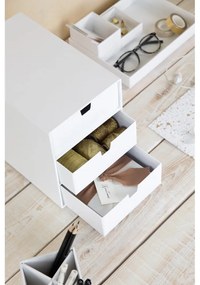 Бяла кутия за чекмеджета с 3 чекмеджета Ingrid - Bigso Box of Sweden