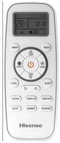 Инверторен климатик Hisense Easy Smart CA25YR03, 9000 BTU, 14 м2, А++, Тиха работа, FreezeProtect до -15°C, Бял