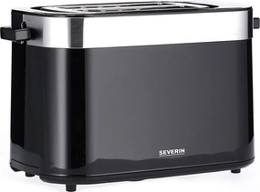 Severin AT 9264 - Тостер за две филийки 800W/230V неръждаема стомана/черен