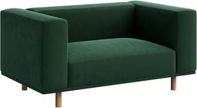 Кресло от тъмнозелено кадифе Kukumo - Ame Yens