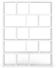 Бял шкаф за книги 150x198 cm Berlin - TemaHome