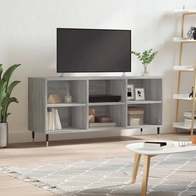 826986 vidaXL ТB шкаф, сив сонома, 103,5x30x50 см, инженерно дърво