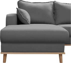 Сив ъглов диван (ляв ъгъл) Beata - Ropez