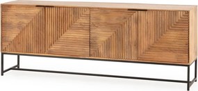 Скрин от масивно манго в естествен цвят 210x80x40 cm Nereida – MOME