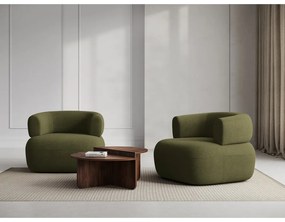 Зелено кресло от плат букле Jenny – Micadoni Home