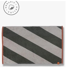 Килим за баня от органичен памук в цвят каки 50x80 cm Diagonal – Mette Ditmer Denmark