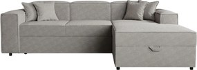 Ъглов диван Santos-Сив десен