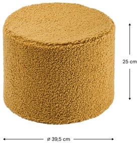 Кафяв детски пуф от букле – Wigiwama