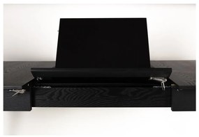 Черна сгъваема маса за хранене , 120 x 80 cm Glimps - Zuiver