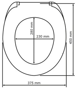 Тоалетна седалка от гранит с лесно затваряне Premium , 45,2 x 37,6 cm Ottana - Wenko