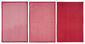 Сет кърпи atmosphera, 45x70 cm, Памук, 3 бр - Червен