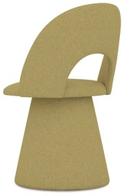 Тапициран трапезен стол в цвят горчица Kalo – Makamii