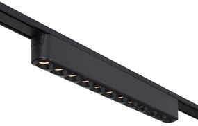 Релсова система за осветление с 8 прожектора и 4 таванни лампи черна 1-фазна - Magnetic Gert Puntua