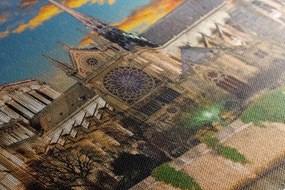 Картина на платно – Катедралата Нотр Дам