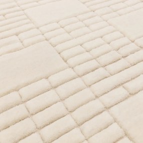 Кремав ръчно изработен вълнен килим 120x170 cm Empire – Asiatic Carpets
