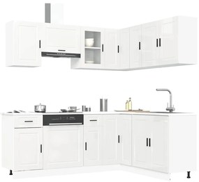 3314963 vidaXL Комплект кухненски шкафове от 11 части Porto, инженерно дърво