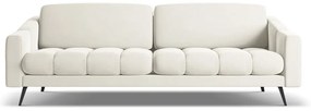 Бял кадифен диван 238 cm Nalu – Makamii
