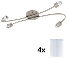 Eglo - LED точкови лампи MY CHOICE 4xE14/4W/230V хром/бяло