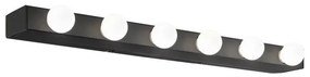 Ideal Lux - Аплик PRIVE 6xE14/40W/230V черен