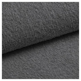 Тъмносива табуретка от плат букле Ariella - Ropez