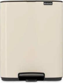 Бежово стоманено кошче за боклук с педал 12 l Bo – Brabantia