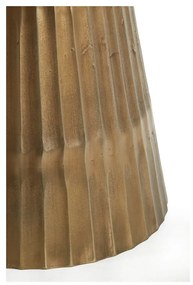 Кръгла маса за хранене в бяло и бронз с мраморен плот ø 100 cm Leyda - Light &amp; Living