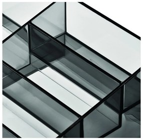 Матово черен органайзер за козметика за баня от рециклирана пластмаса Nail Station - iDesign