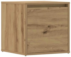 857040 vidaXL Кутия с чекмедже, дъб артизан, 40,5x40x40 см, инженерно дърво