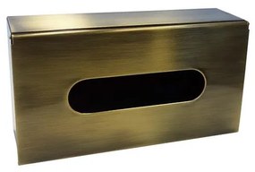 Диспенсър за кърпички 25x13 cm бронзов