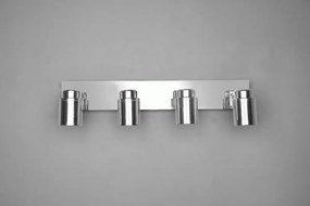 Метален прожектор в лъскаво-сребрист цвят 19x52 cm Angelo - Trio