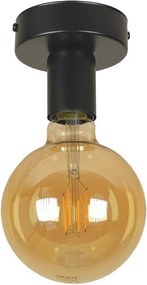 Плафон ПИЕТРО, черен, 1xE27