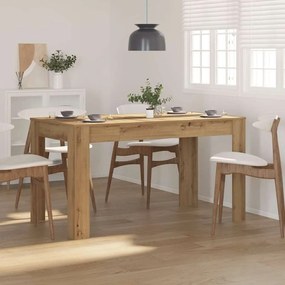 856573 vidaXL Трапезна маса Artisan Oak 140x74,5x76 cm Инженерна дървесина