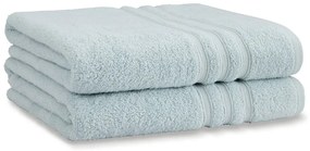 Светлосини памучни хавлиени кърпи в комплект от 2 бр. от тери 90x140 cm Zero Twist – Catherine Lansfield